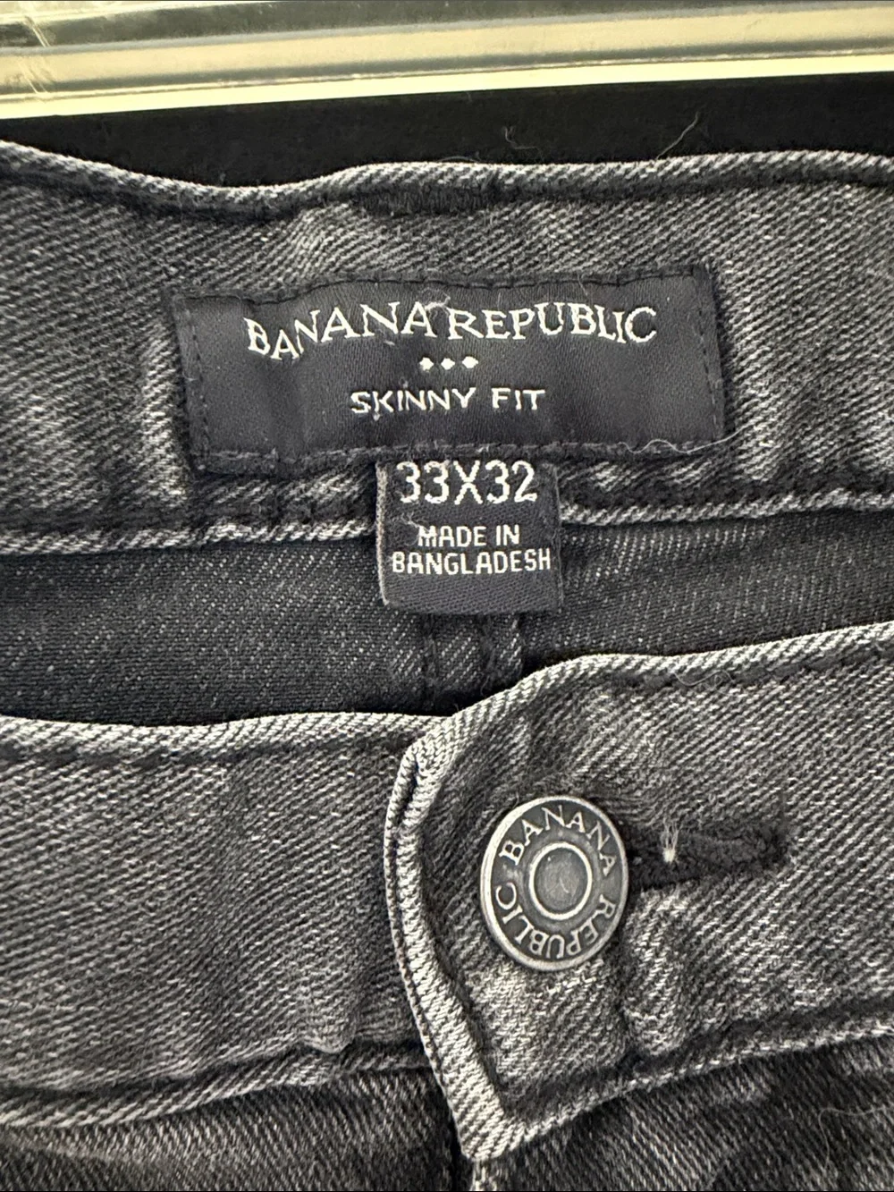 Banana Republic Men's Slim Straight Jeans — Washed Gray